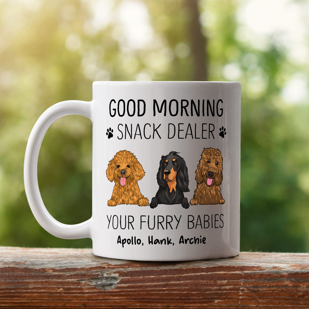 Snack Dealer - Personalized Custom Ceramic Coffee Mug for Pet Lovers (11oz & 15oz)