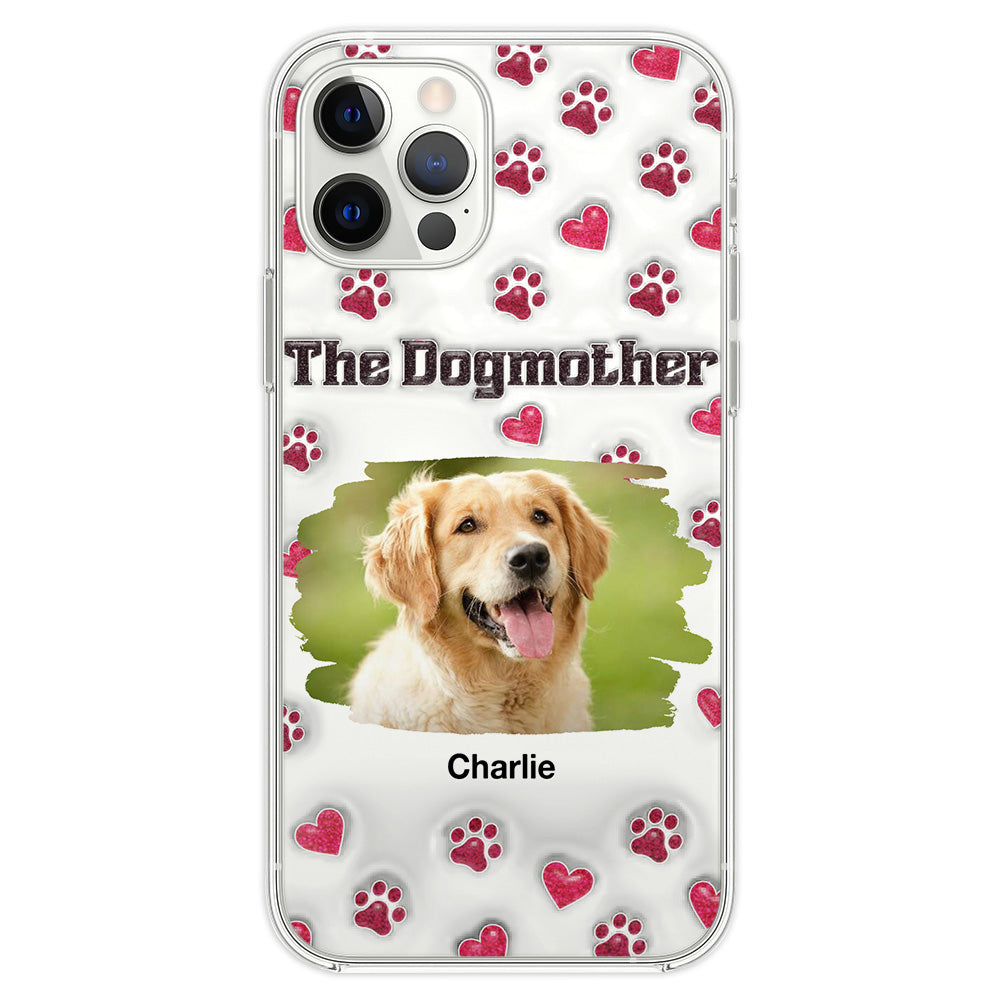 Slay Cartoon Dog Mother Photo - Personalized Custom 3D Inflated Effect Premium Phone Case for All Occasions