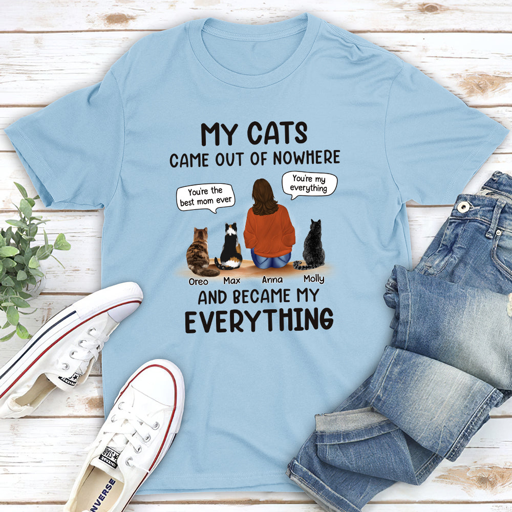 Cats Are My Everything - Customizable Unisex 5.3 oz Personalized T-shirt for Cat Lovers