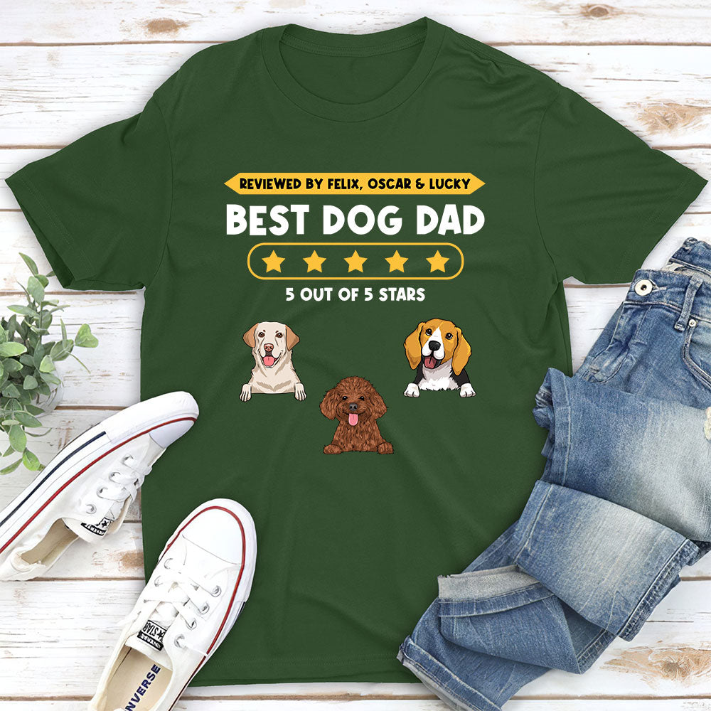 Dog Review - Personalized Custom Unisex Heavy Cotton T-shirt for Pet Lovers