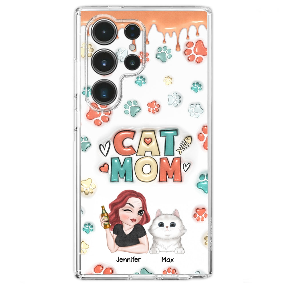 My Lovely Cat - Personalized Custom 3D Inflated Effect Smartphone Case for Unique Style