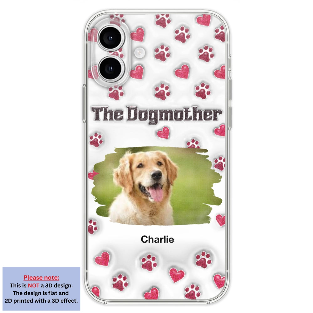 Slay Cartoon Dog Mother Photo - Personalized Custom 3D Inflated Effect Premium Phone Case for All Occasions