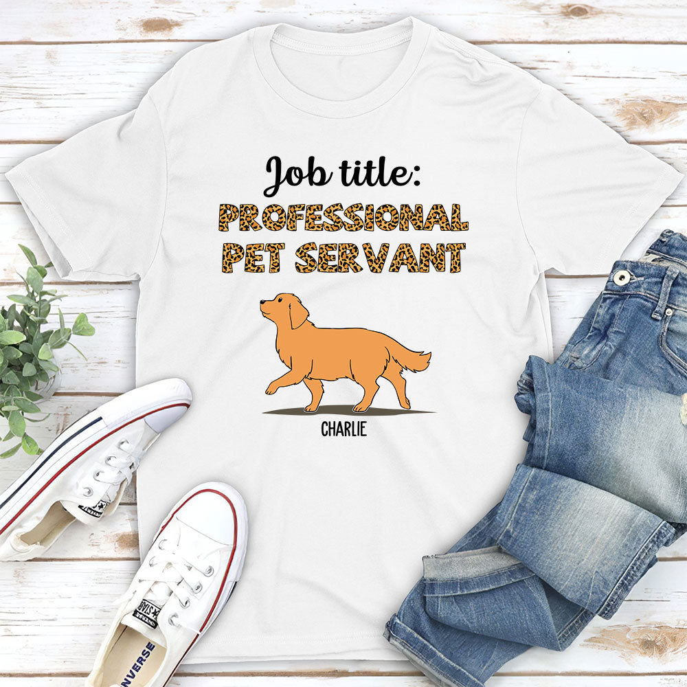 Exclusive Personalized Custom Unisex 5.3 oz Professional Pet Servant T-shirt
