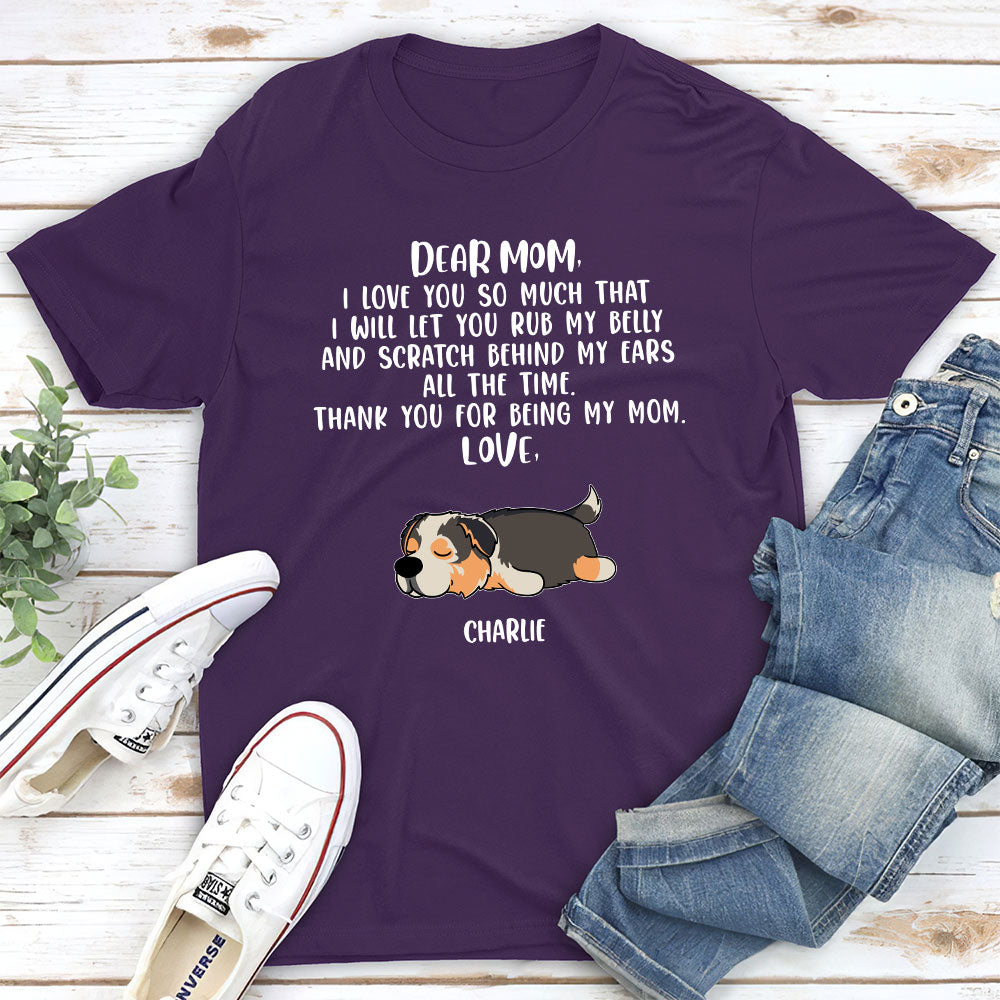 Love You So - Personalized Custom Unisex 5.3 oz T-shirt for Pet Lovers