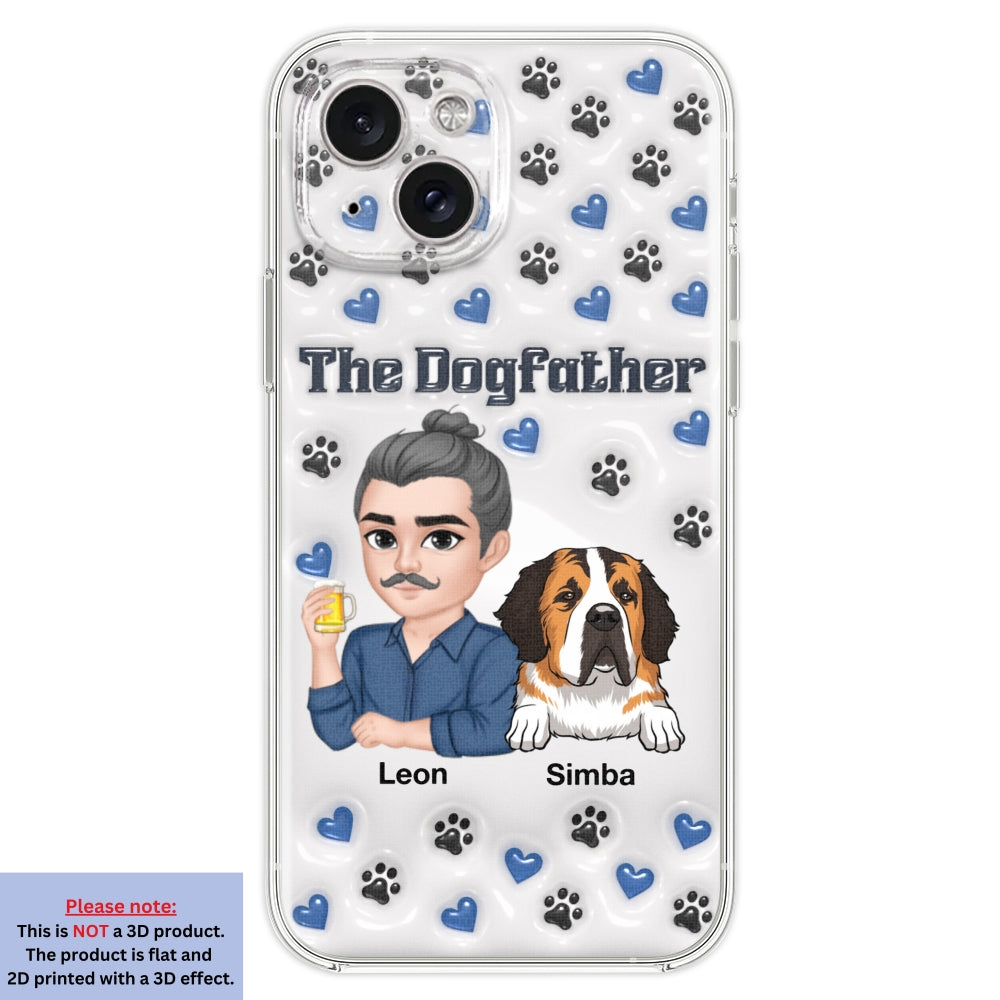 Stylish Dog Dad - Exquisitely Personalized Custom 3D Inflated Effect Smartphone Case