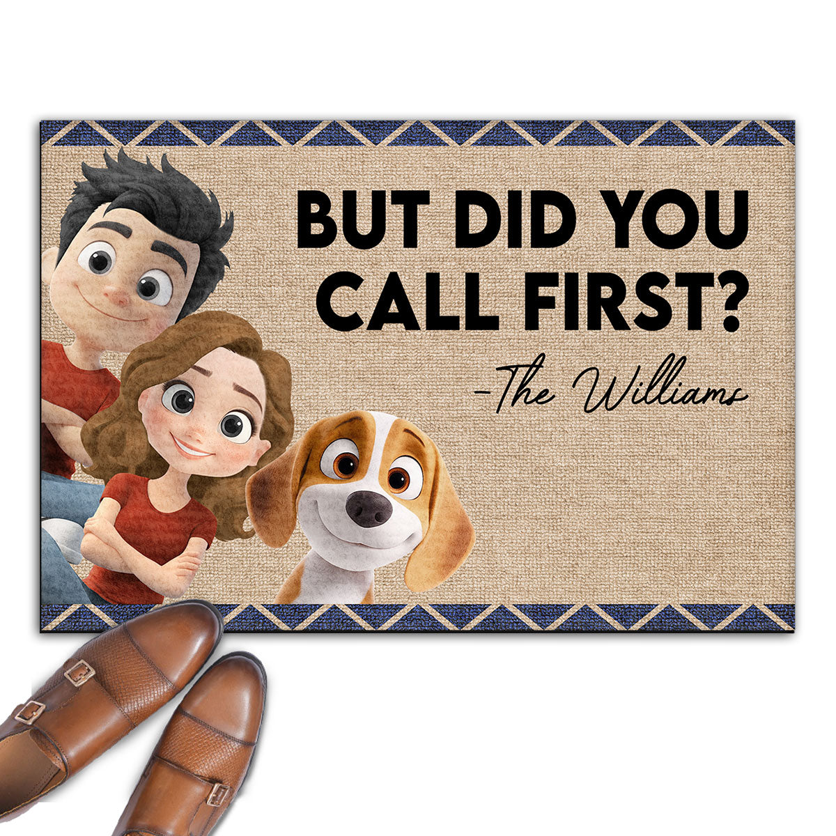 But Did You - Personalized Custom Pet Doormat with Sublimation Printing and Multiple Size Options