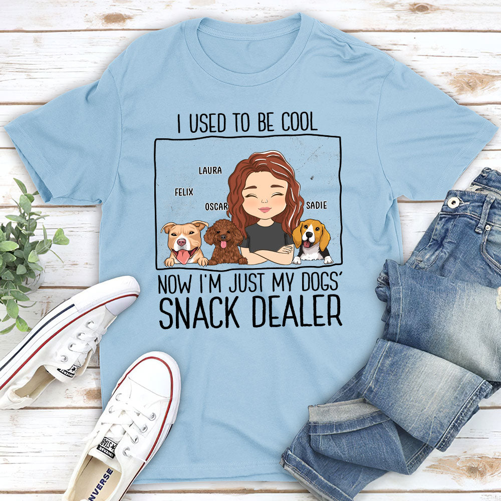 Just A Snack Dealer - Personalized Custom Unisex Heavy Cotton T-shirt for Pet Lovers
