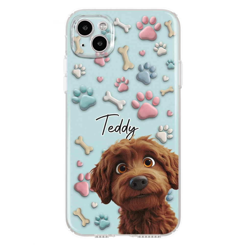 Adorable Dog Cartoon - Customizable Personalized Phone Case for Fashion-Forward Users