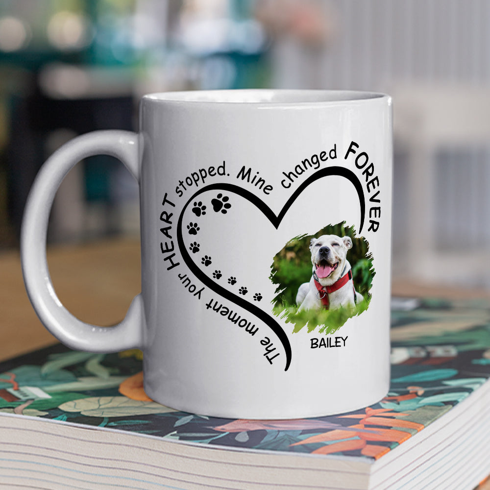 My Heart Changed Forever - Personalized Custom Ceramic Coffee Mug for Pet Lovers (11oz & 15oz Sizes)