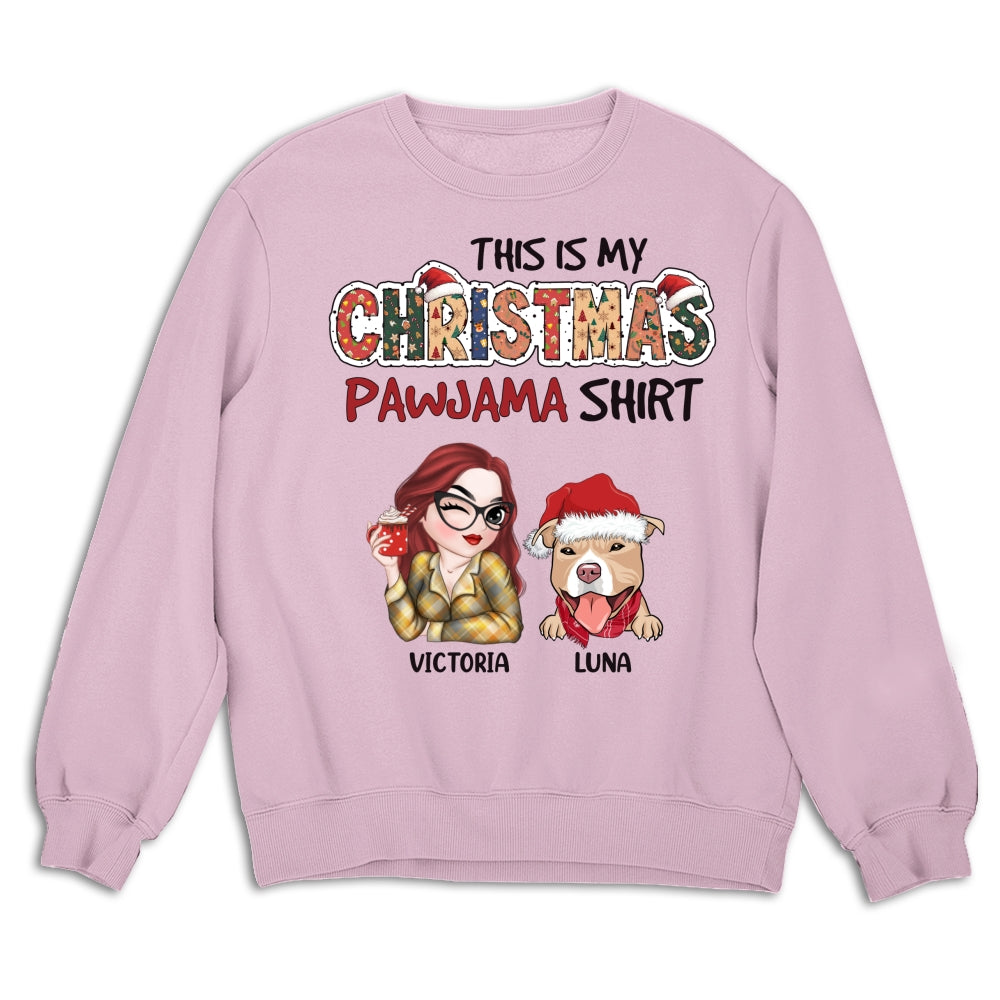 Personalized Custom Christmas Pawjama Unisex 8.0 oz Sweatshirt