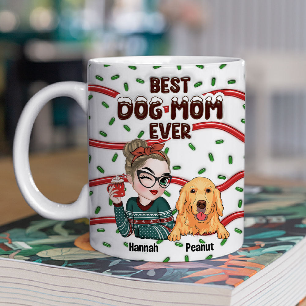 Best Personalized Custom 3D Inflated Effect Mug for Dog Moms and Dads - Ideal Pet - Themed Gift