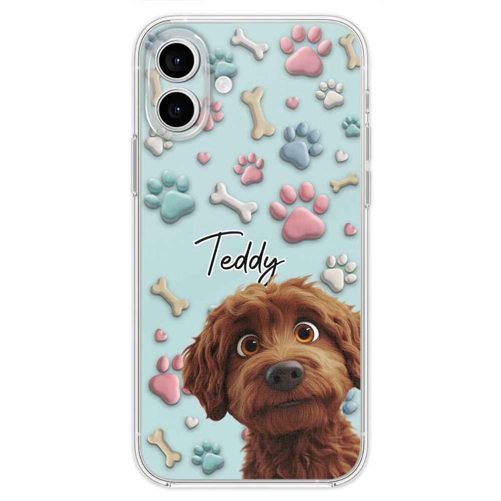 Adorable Dog Cartoon - Customizable Personalized Phone Case for Fashion-Forward Users
