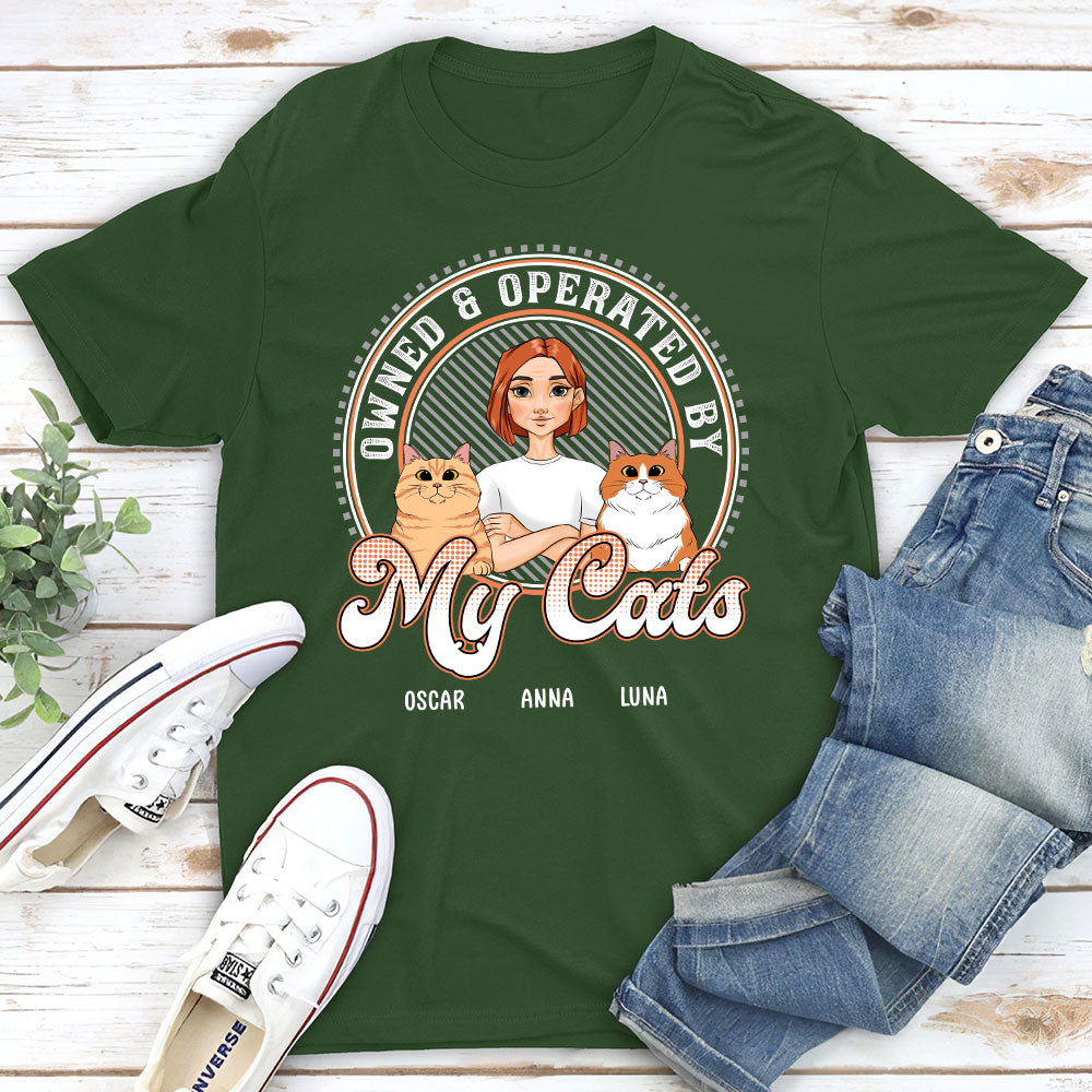 Personalized Custom Unisex 'Owned And Operated' T-shirt - Ideal Gift for Pet Lovers
