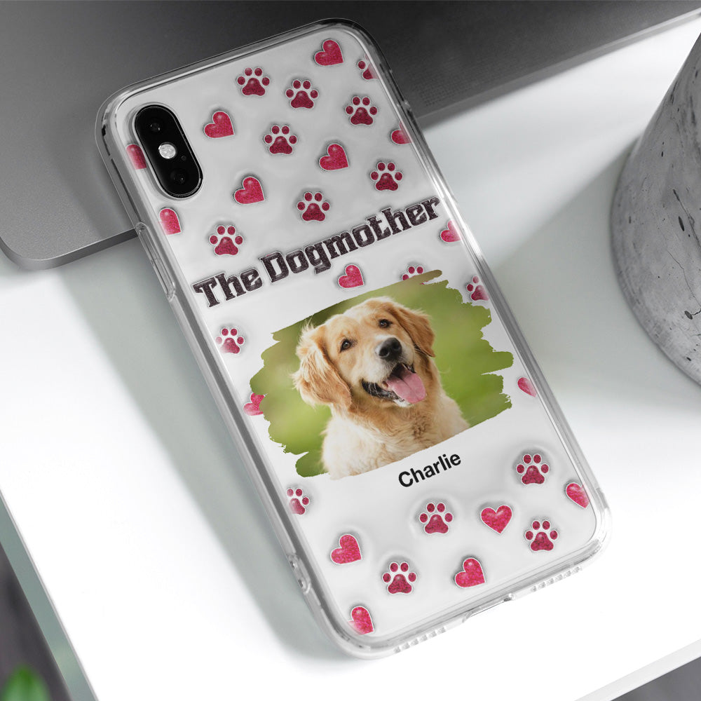Slay Cartoon Dog Mother Photo - Personalized Custom 3D Inflated Effect Premium Phone Case for All Occasions