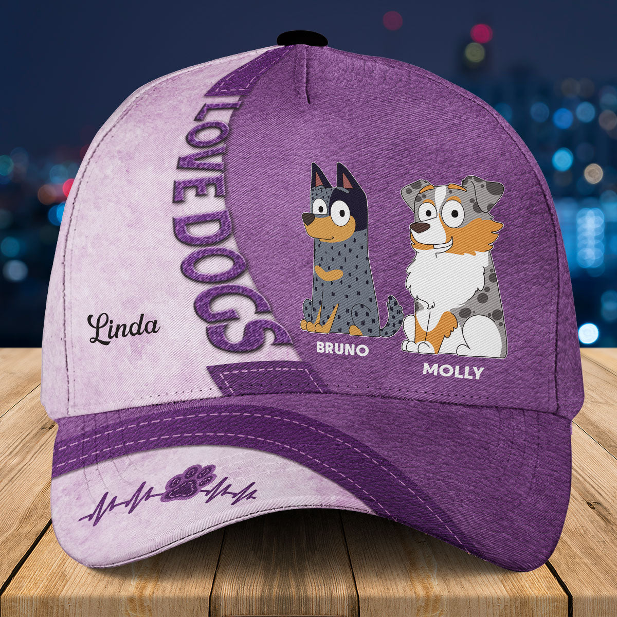 Love Dog - Customizable Personalized Premium Polyester Cap for Dog Owners