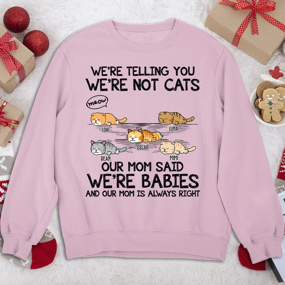 Unique Personalized 'I Am Not A Cat' Custom Unisex 8.0 oz Sweatshirt