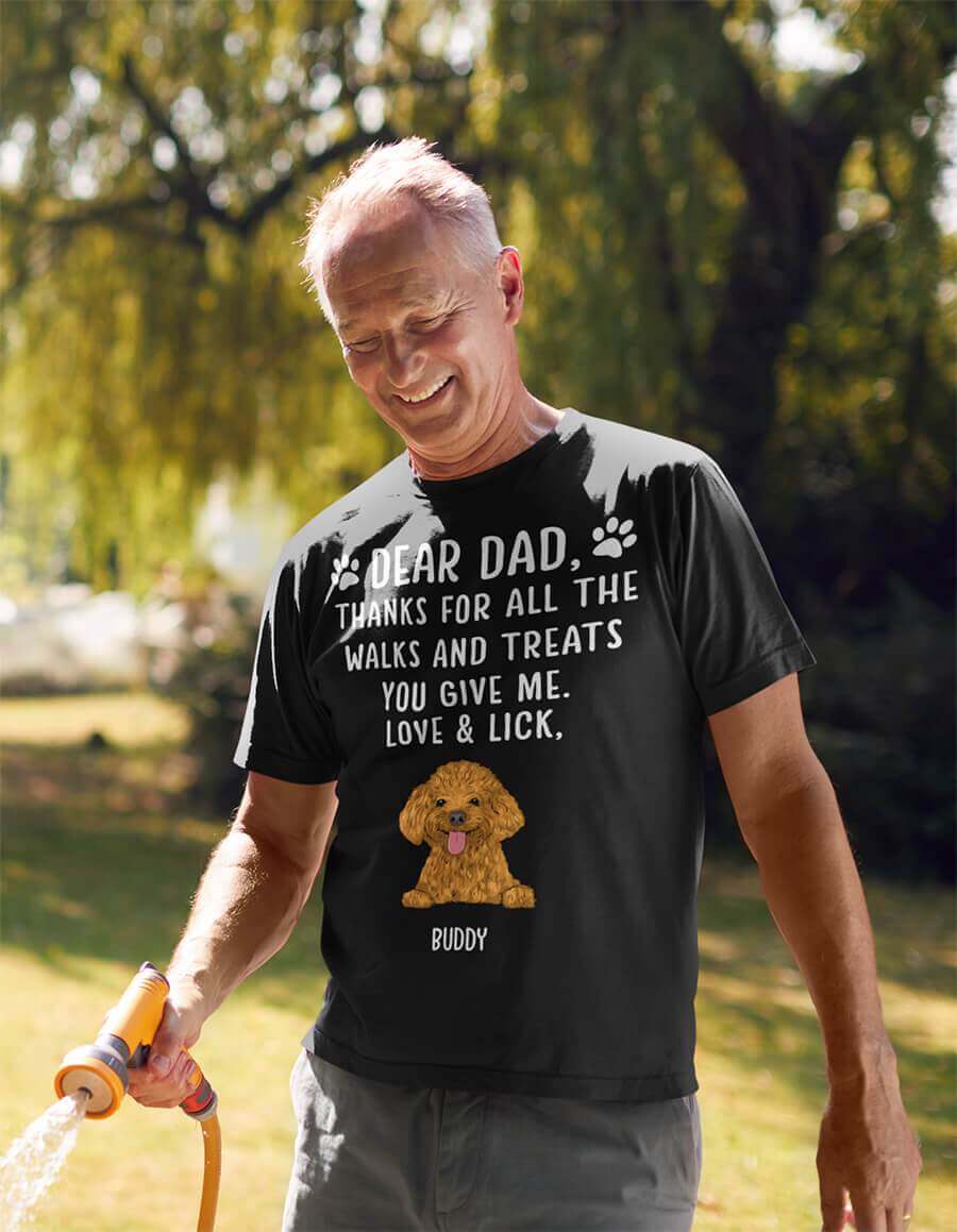 Thanks For All The Treats - Personalized Custom Unisex Cotton Blend T-shirt for Pet Lovers
