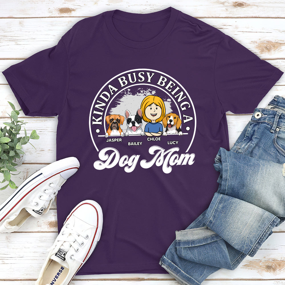 Busy Dog Mom - Stylish Personalized Custom Unisex T-shirt for Pet Lovers
