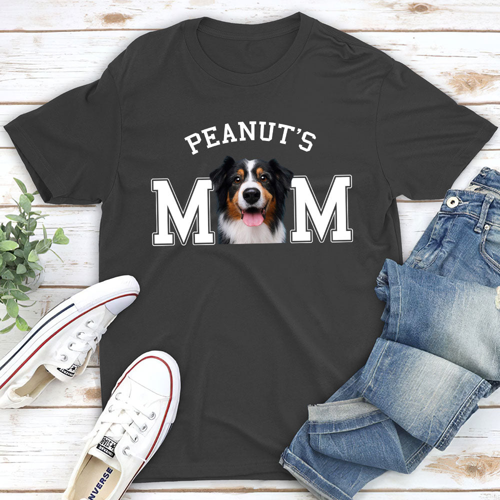Unique Dog Dad Mom Cartoon Personalized Custom Unisex Basic Photo T-shirt