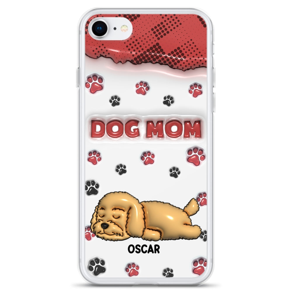 Dog Mom Version 2 - Exquisite Personalized Custom 3D Inflated Effect Phone Case for Fashion - Forward Dog Lovers
