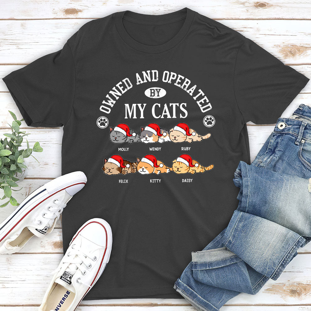 Unique Personalized Custom Unisex 'Owned By My Sassy Cat' T-shirt