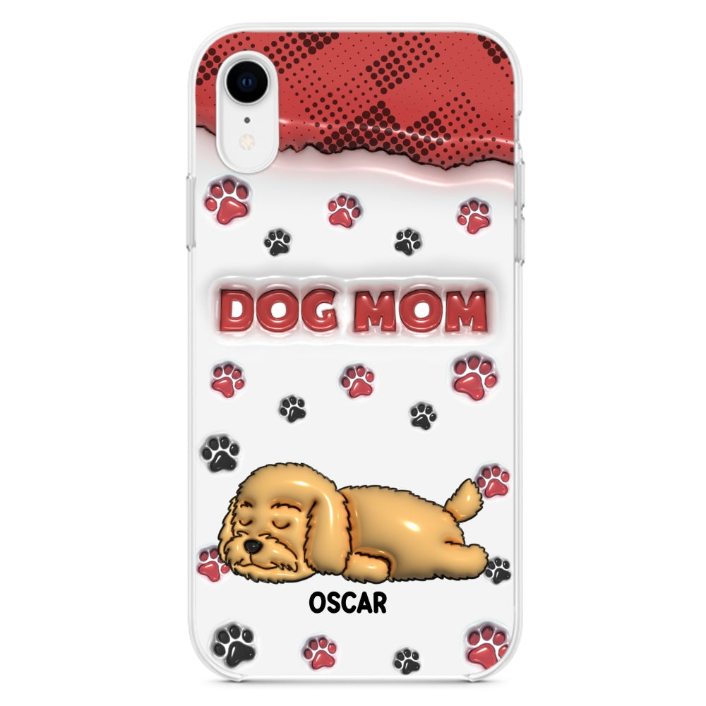 Dog Mom Version 2 - Exquisite Personalized Custom 3D Inflated Effect Phone Case for Fashion - Forward Dog Lovers