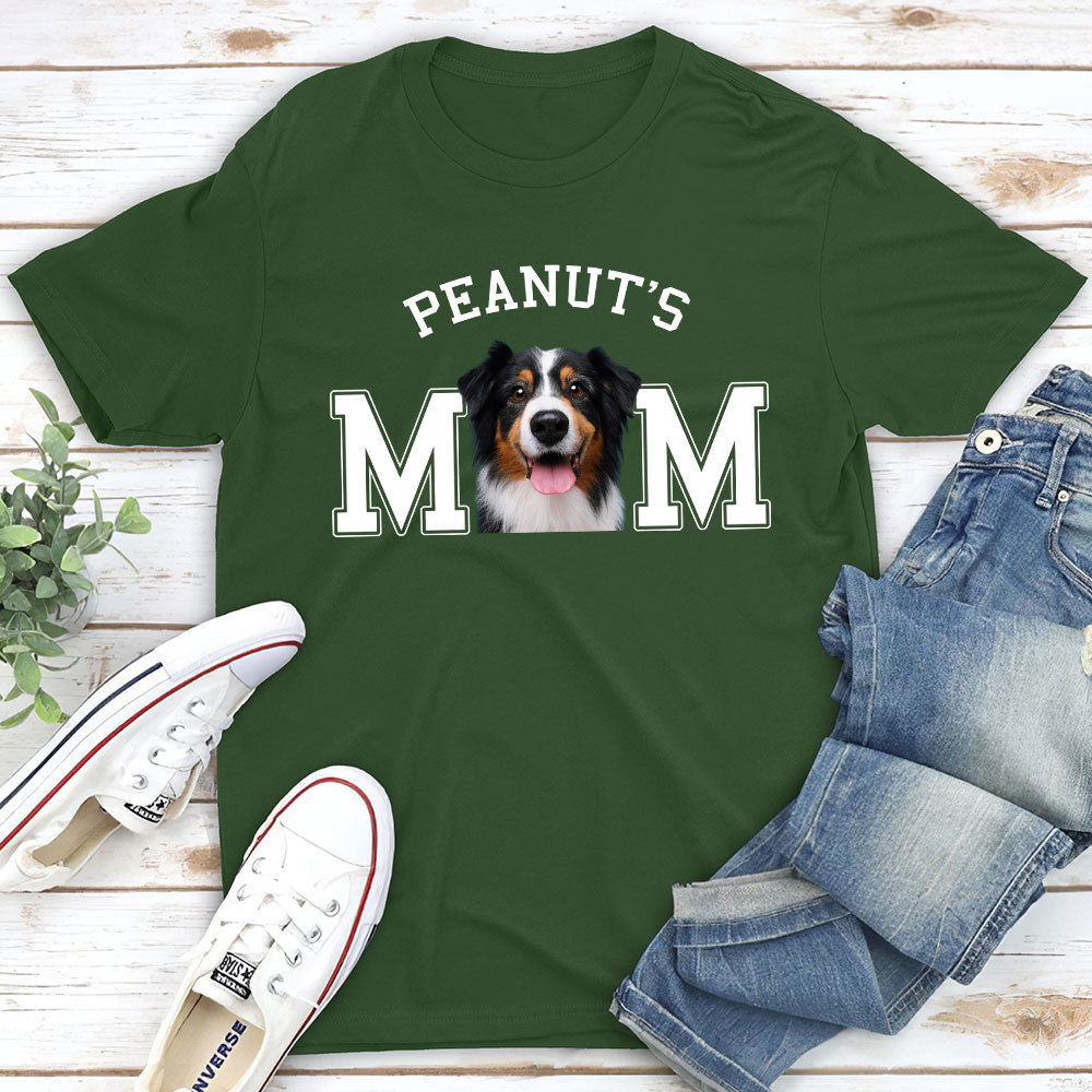 Unique Dog Dad Mom Cartoon Personalized Custom Unisex Basic Photo T-shirt