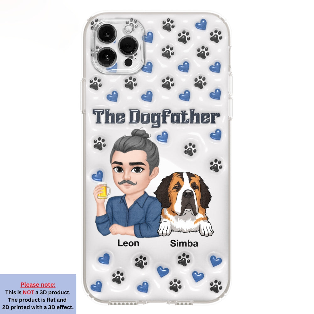 Stylish Dog Dad - Exquisitely Personalized Custom 3D Inflated Effect Smartphone Case