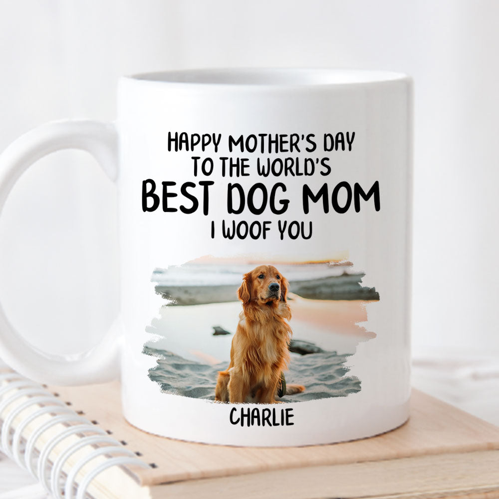 Heart Sign Mom - Personalized Custom 11oz/15oz Coffee Mug for Pet Lovers