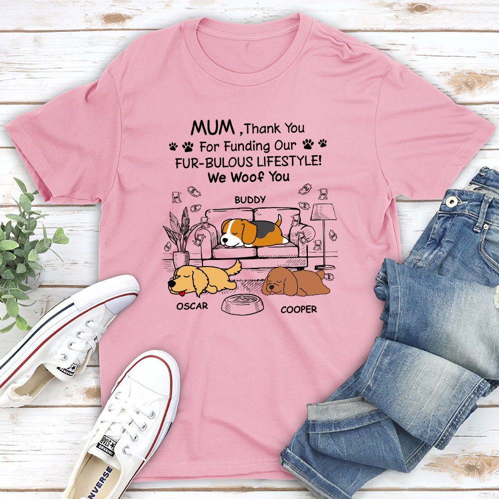 Fur-Bulous Lifestyle - Personalized Custom Unisex 5.3 oz T-shirt for Pet Lovers