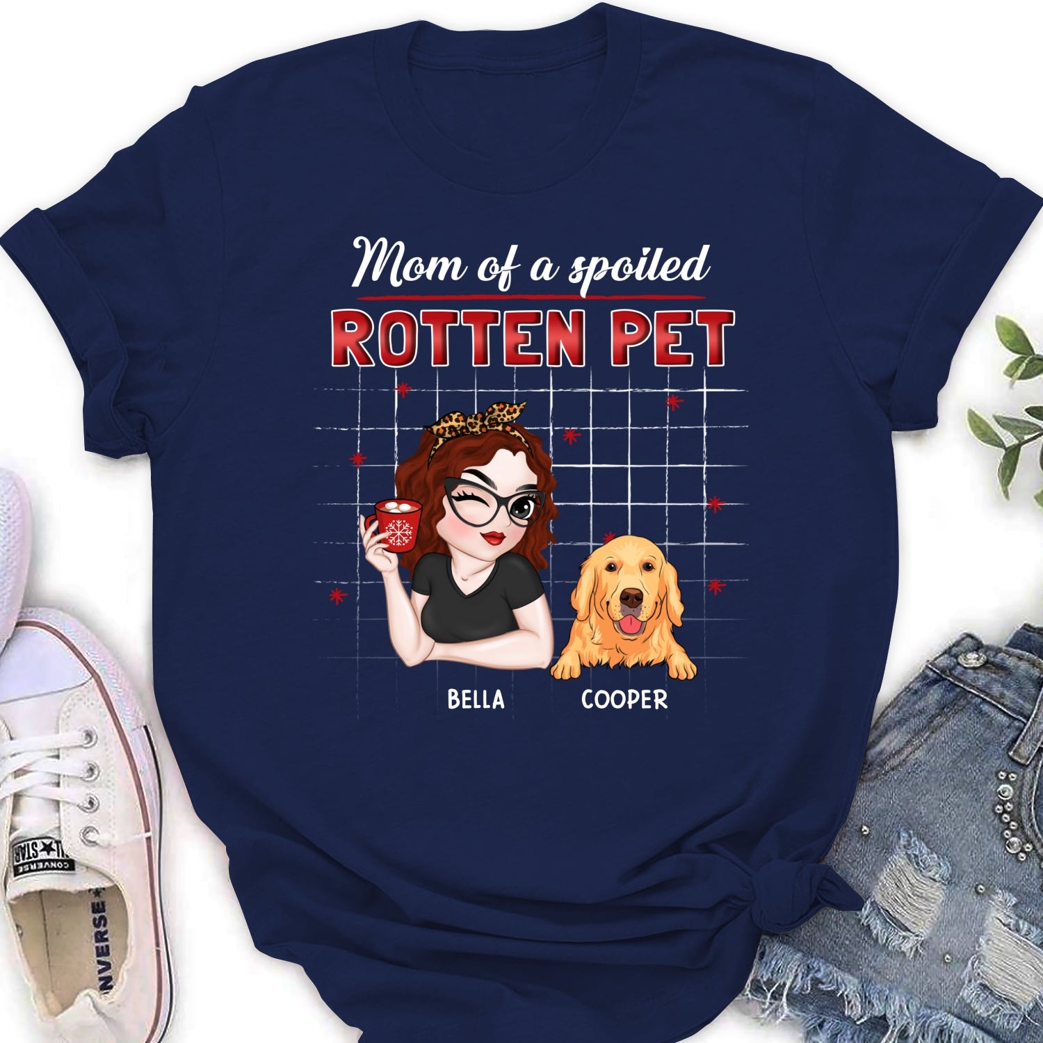 Best Pet Dad Mom - Personalized Custom Women's T-shirt: A Perfect Gift for Pet Lovers