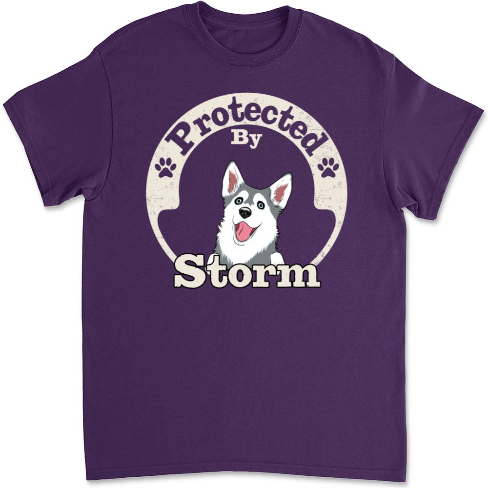 My Protector - Customizable Personalized Unisex 5.3 oz T-Shirt for Pet Lovers