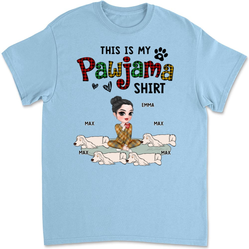 Pawjama Shirt Version 2 - Personalized Custom Unisex 5.3 oz T-Shirt for Pet Lovers