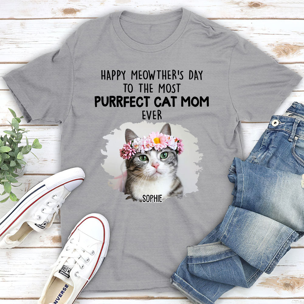 Purrfect Customizable Unisex Cat Mom T-shirt - Ideal Gifts For Cat Lovers