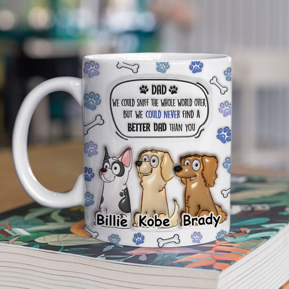Personalized Custom 3D Inflated Effect Ceramic Mug - Ideal Gift for Mom and Dad