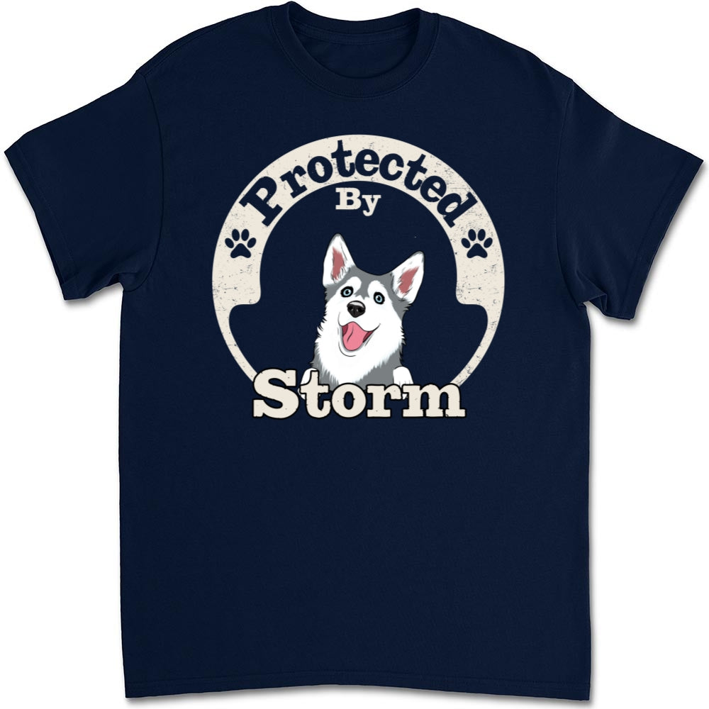 My Protector - Customizable Personalized Unisex 5.3 oz T-Shirt for Pet Lovers