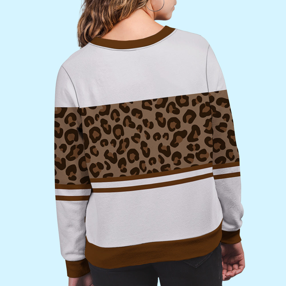Dog Dad/Mom Personalized All-Over-Print Custom Basic Sweatshirt - Ideal Gift for Pet Lovers
