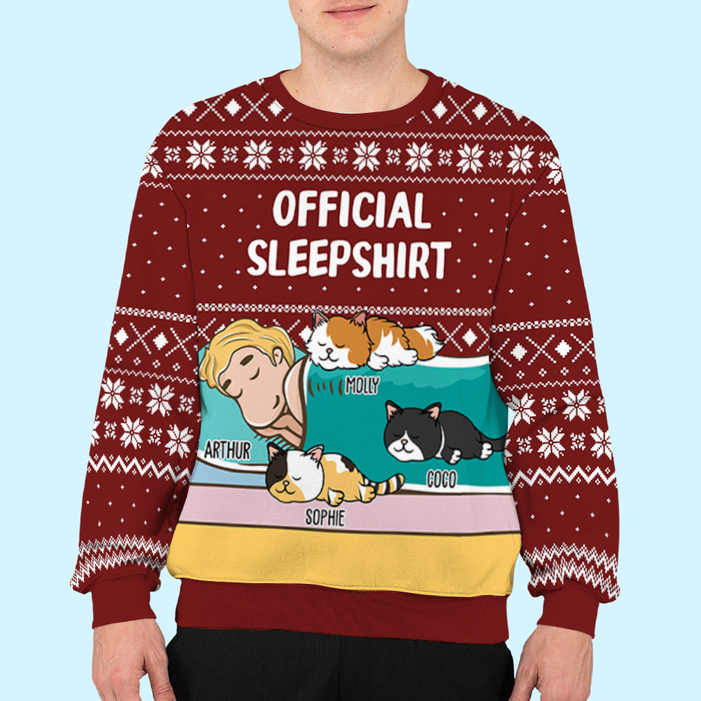 Personalized Custom All-Over-Print Cat Sleepshirt - Ideal Gift for Pet Lovers
