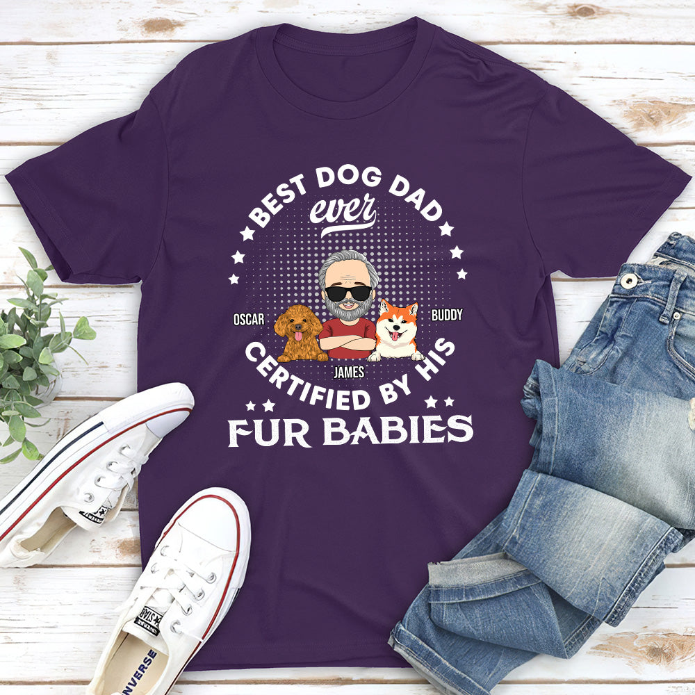Certified By Fur Baby - Personalized Custom Unisex 5.3 oz T-shirt for Pet Lovers