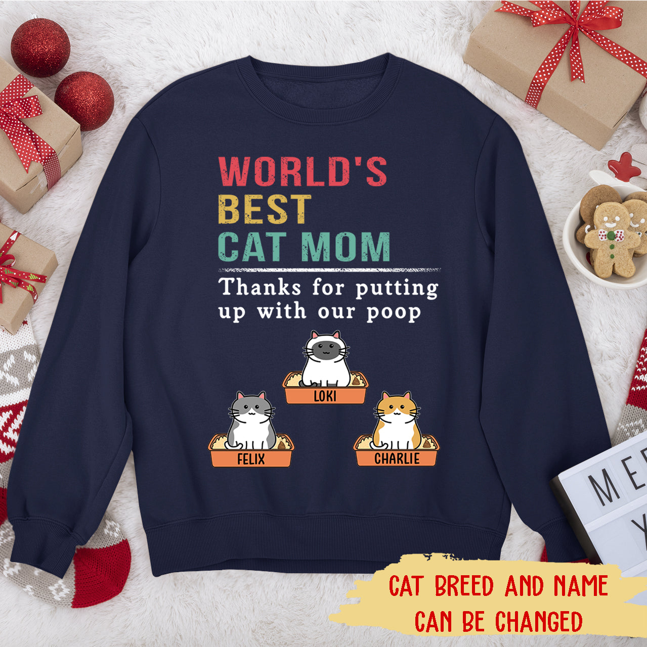 Putting Up With My Poop - Personalized Custom Unisex 8.0 oz Sweatshirt for Pet Lovers