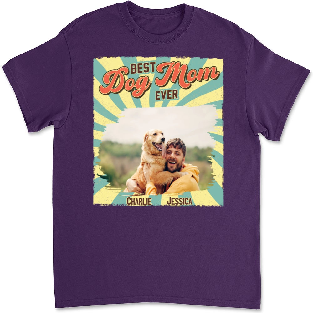 Retro Funny Personalized Custom Unisex Dog Shirt Photo T-shirt - Ideal Gift for Pet Lovers