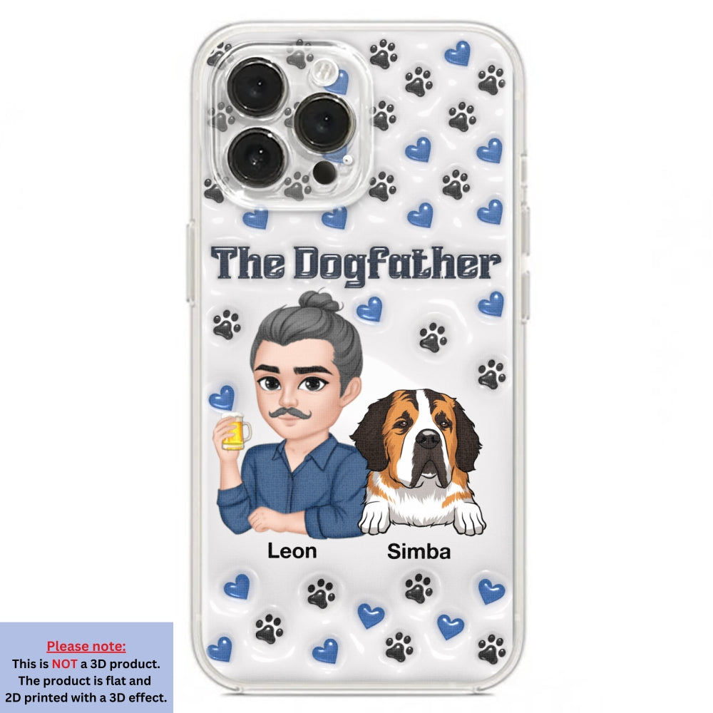 Stylish Dog Dad - Exquisitely Personalized Custom 3D Inflated Effect Smartphone Case
