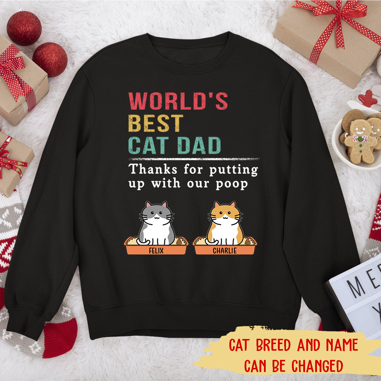 Putting Up With My Poop - Personalized Custom Unisex 8.0 oz Sweatshirt for Pet Lovers