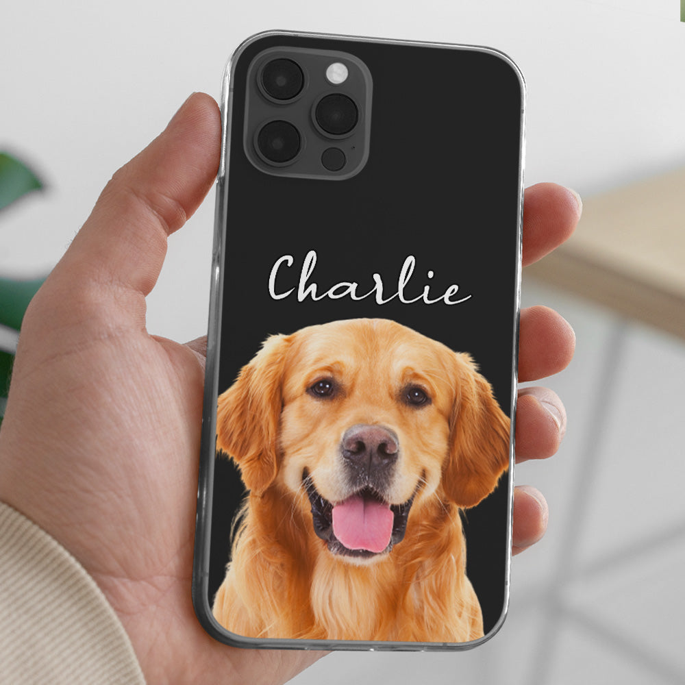 Unique Personalized Custom Pet Portrait Phone Case for Dog and Cat Lovers