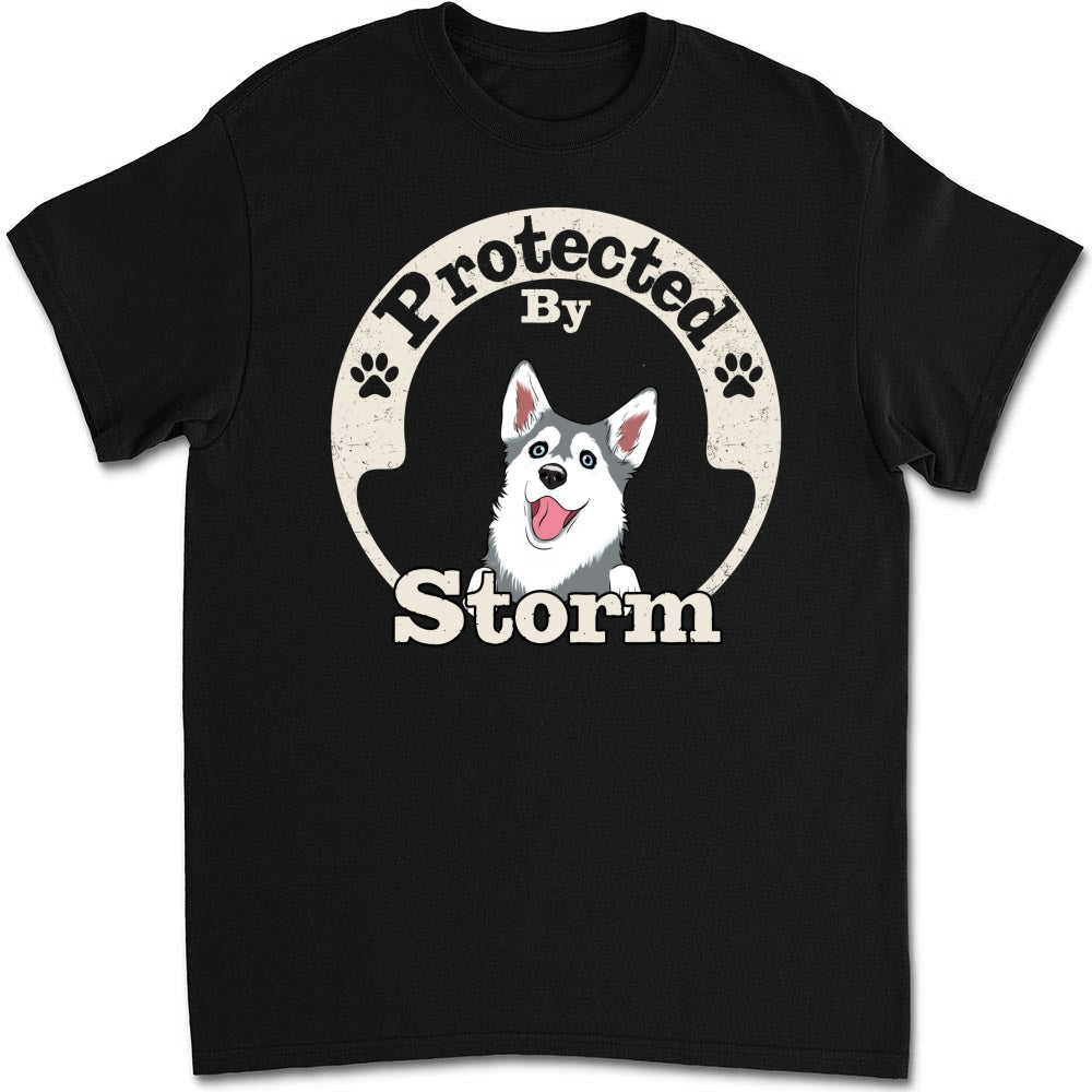 My Protector - Customizable Personalized Unisex 5.3 oz T-Shirt for Pet Lovers