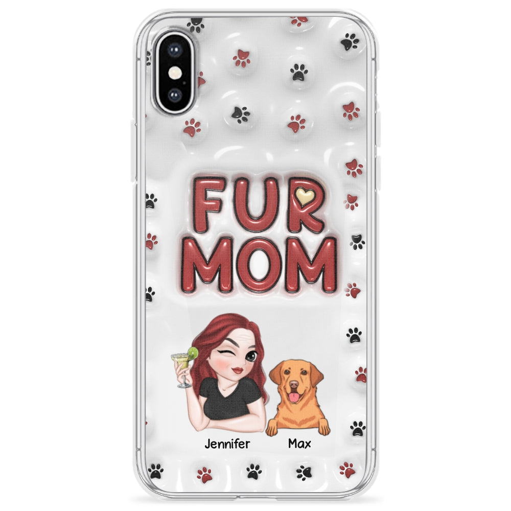 Lovely Fur Mom - Exquisite Personalized Custom 3D Inflated Effect Smartphone Case