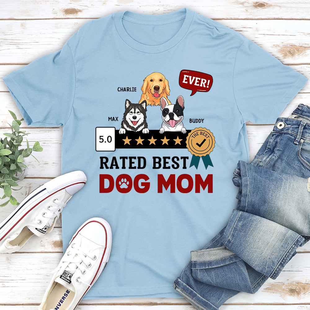The Ultimate Personalized Custom Unisex T-Shirt for the Best Dog Mom Ever