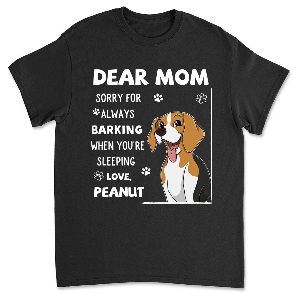 Sorry For - Personalized Custom Unisex 5.3 oz Heavy Cotton T-shirt for Pet Lovers