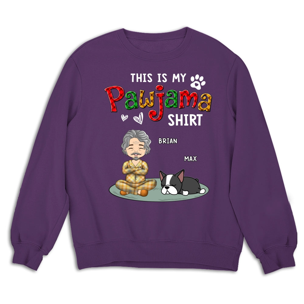 Handsome Pawjama Shirt Version 2 - Personalized Custom Unisex 8.0 oz Sweatshirt for Pet Lovers