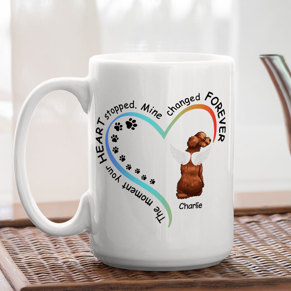 My Heart Changed Forever - Personalized Custom Ceramic Coffee Mug for Pet Lovers (11oz & 15oz Sizes)
